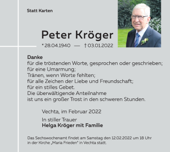 Anzeige von Peter Kröger von OM-Medien