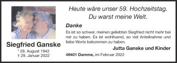 Anzeige von Siegfried Ganske von OM-Medien