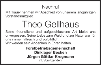 Anzeige von Theo Gellhaus von OM-Medien