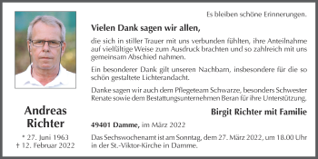 Anzeige von Andreas Richter von OM-Medien