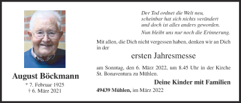 Anzeige von August Böckmann von OM-Medien
