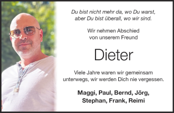 Anzeige von Dieter Sprangel von OM-Medien