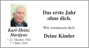 Anzeige von Karl-Heinz Hartjens von OM-Medien