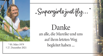 Anzeige von Mareike Siemer-Gehling von OM-Medien