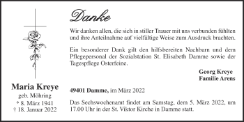 Anzeige von Maria Kreye von OM-Medien