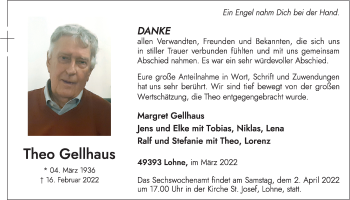 Anzeige von Theo Gellhaus von OM-Medien