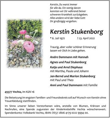 Anzeige von Kerstin Stukenborg von OM-Medien