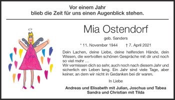 Anzeige von Mia Ostendorf von OM-Medien