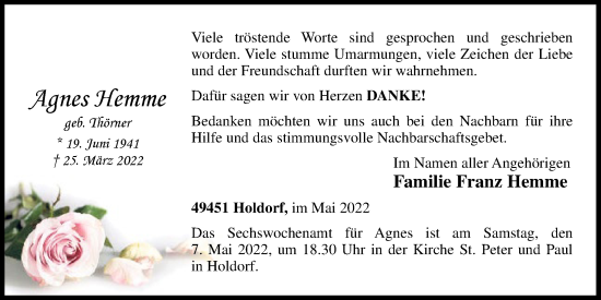 Anzeige von Agnes Hemme von OM-Medien