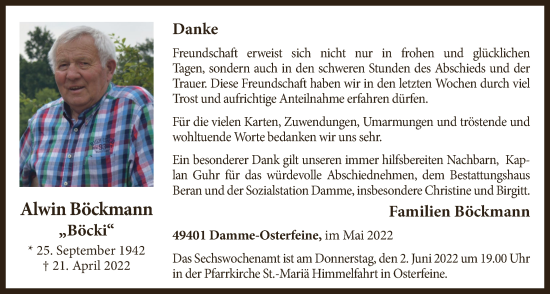 Anzeige von Alwin Böckmann von OM-Medien