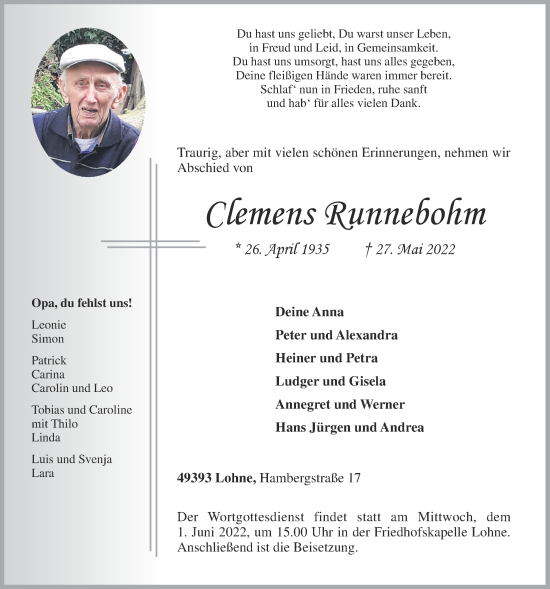 Anzeige von Clemens Runnebohm von OM-Medien