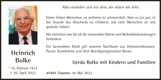 Anzeige von Heinrich Bolke von OM-Medien