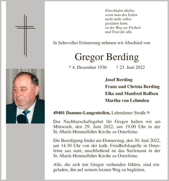 Anzeige von Gregor Berding von OM-Medien