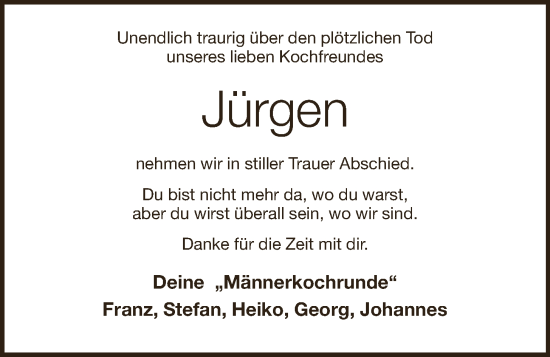 Anzeige von Jürgen Bruns von OM-Medien