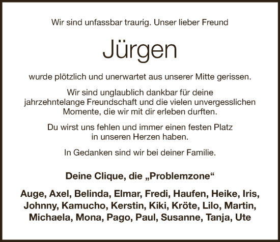 Anzeige von Jürgen Bruns von OM-Medien