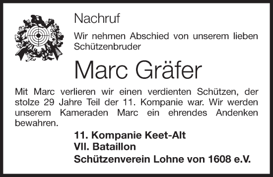 Anzeige von Marc Gräfer von OM-Medien