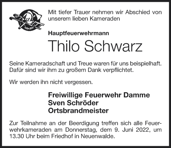 Anzeige von Thilo Schwarz von OM-Medien