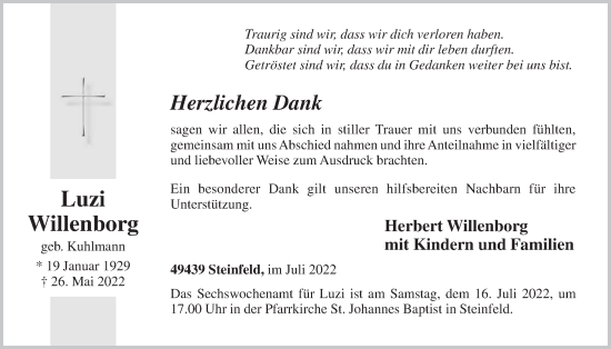 Anzeige von Luzi Willenborg von OM-Medien