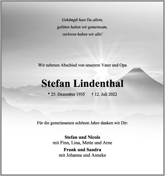 Anzeige von Stefan Lindenthal von OM-Medien