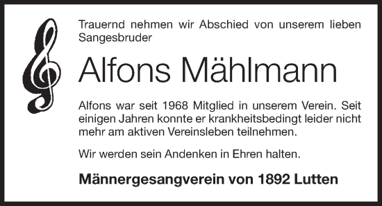 Anzeige von Alfons Mählmann von OM-Medien