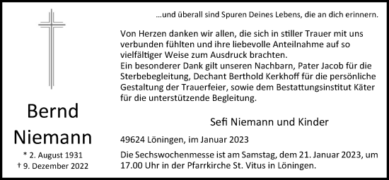 Anzeige von Bernd Niemann von OM-Medien