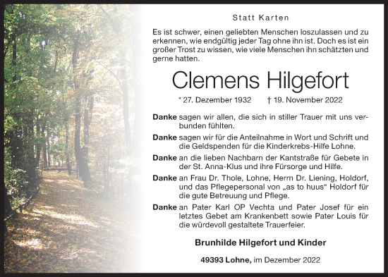 Anzeige von Clemens Hilgefort von OM-Medien