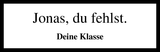 Anzeige von Jonas Böhm von OM-Medien