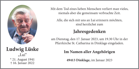 Anzeige von Ludwig Lüske von OM-Medien