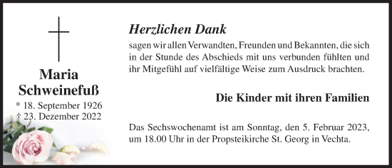 Anzeige von Maria Schweinefuß von OM-Medien