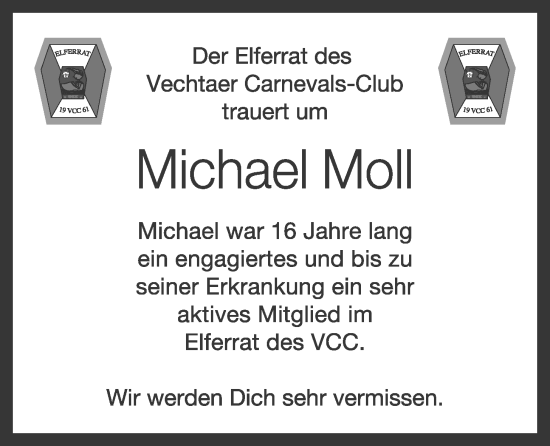 Anzeige von Michael Moll von OM-Medien