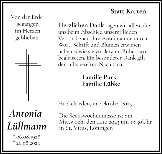 Anzeige von Antonia Lüllmann von OM-Medien