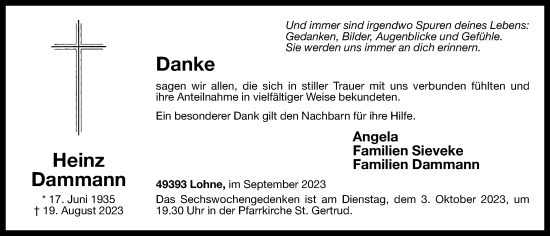 Anzeige von Heinz Dammann von OM-Medien