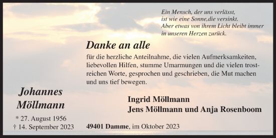 Anzeige von Johannes Möllmann von OM-Medien