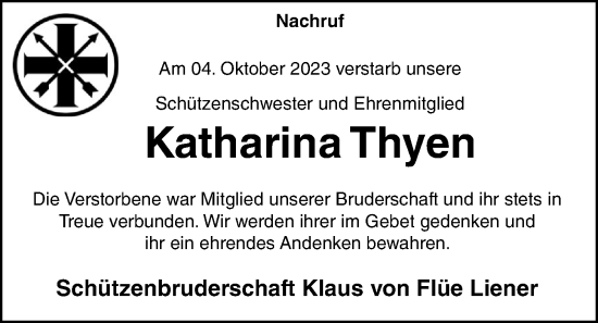 Anzeige von Katharina Thyen von OM-Medien