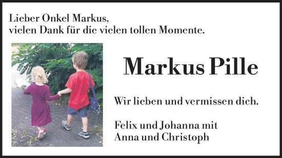 Anzeige von Markus Pille von OM-Medien