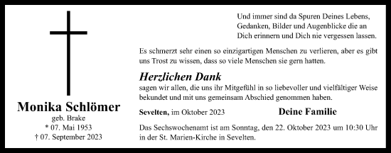 Anzeige von Monika Schlömer von OM-Medien