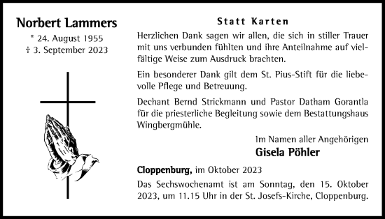 Anzeige von Norbert Lammers von OM-Medien