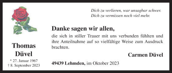 Anzeige von Thomas Düvel von OM-Medien