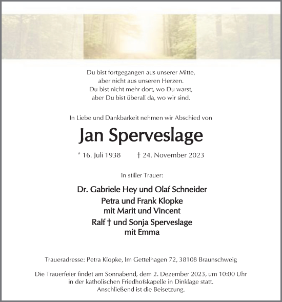 Anzeige von Jan Sperveslage von OM-Medien