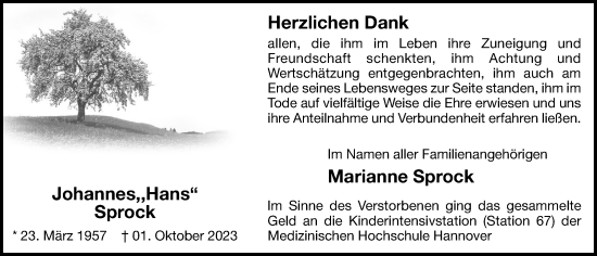 Anzeige von Johannes Sprock von OM-Medien