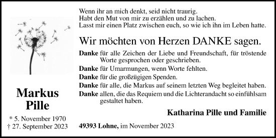 Anzeige von Markus Pille von OM-Medien