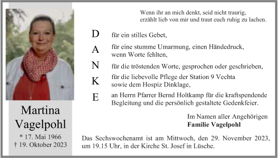 Anzeige von Martina Vagelpohl von OM-Medien