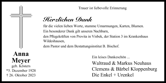 Anzeige von Anna Meyer von OM-Medien