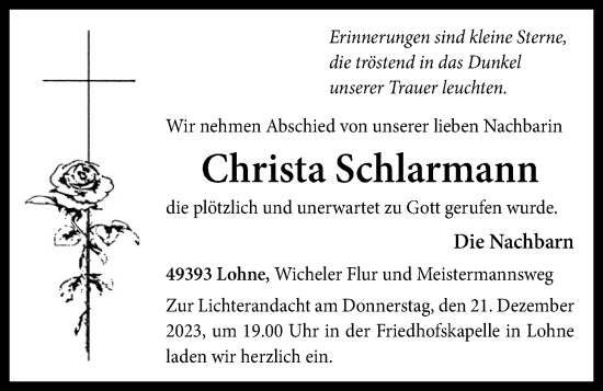 Anzeige von Christa Schlarmann von OM-Medien
