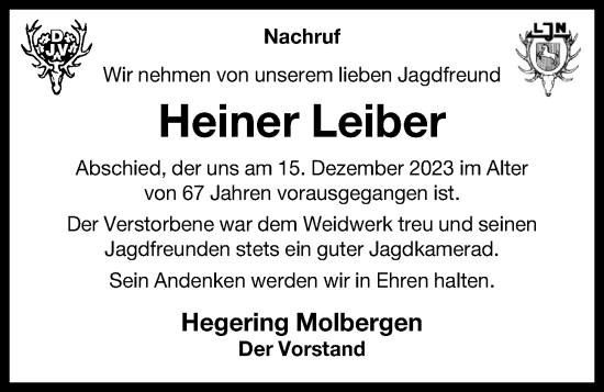 Anzeige von Heiner Leiber von OM-Medien