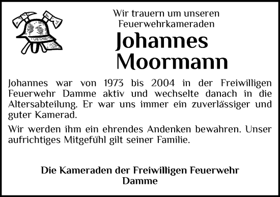 Anzeige von Johannes Moormann von OM-Medien