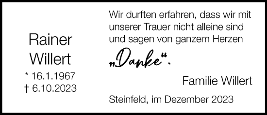 Anzeige von Rainer Willert von OM-Medien