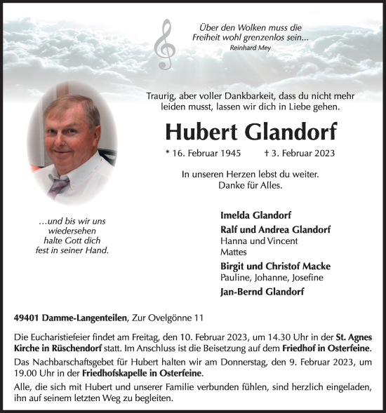 Anzeige von 3Uwe Glandorf von OM-Medien