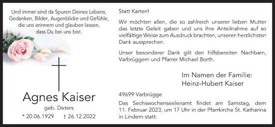 Anzeige von Agnes Kaiser von OM-Medien