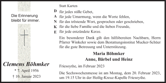 Anzeige von Clemens Böhmker von OM-Medien